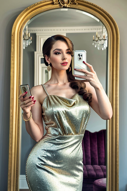 mirror photo poses girl